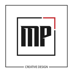 Initial Letter MP Logo Template Design Vector Illustration