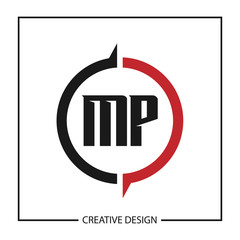 Initial Letter MP Logo Template Design Vector Illustration