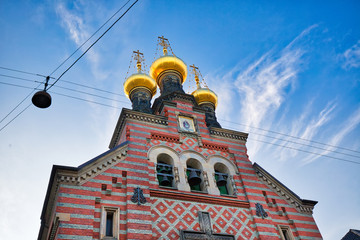 Russian Orthodox Alexander Nevskij (Nevsky) church located in historic center