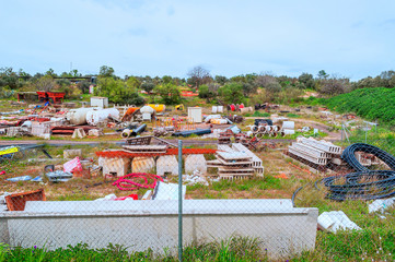 Neighborhood in a village of Extremadura surrounded by countryside