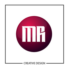 Initial Letter MR Logo Template Design Vector Illustration