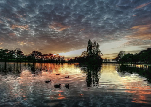 Pontefract Park Pond West Yorkshire