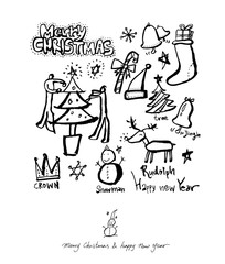 크리스마스 / 손으로 그린 성탄절 포스터