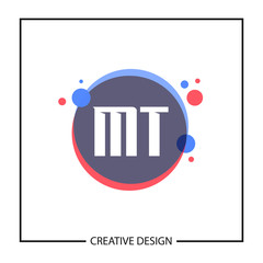 Initial Letter MT Logo Template Design Vector Illustration