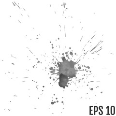 Blot of ink. Grunge texture for cards and flyers design.