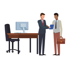 Business people and office