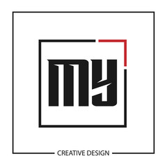 Initial Letter MY Logo Template Design Vector Illustration