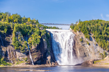 Rocky Face of Montmorency Falls