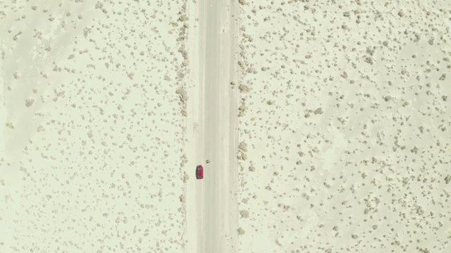 View from top - road on desert 2