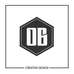 Initial Letter OB Logo Template Design Vector Illustration