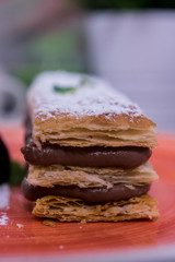 MILHOJAS DE CAFÉ, CACAO Y VAINILLA