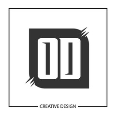 Initial Letter OD Logo Template Design Vector Illustration