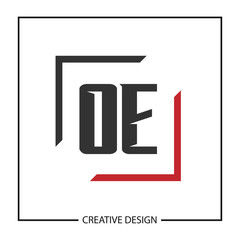 Initial Letter OE Logo Template Design Vector Illustration