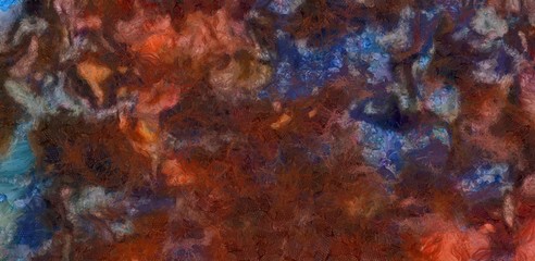 Abstract art grunge texture background. Dirty pattern for graphic design. Creative painting wallpaper. Textured dry paint on canvas. Simple close up concept. Retro decor elements. Vintage backdrop. 