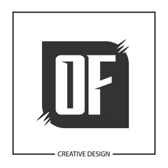 Initial Letter OF Logo Template Design Vector Illustration