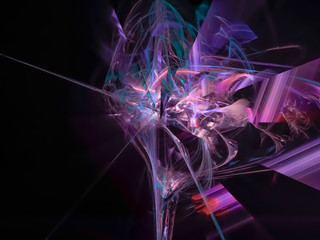 digital abstract fractal, creative design, magic