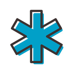 Fototapeta premium hospital icon