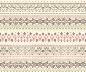 Tribal art pattern. Ethnic geometric print. Aztec colorful repeating background texture.vector illustration.