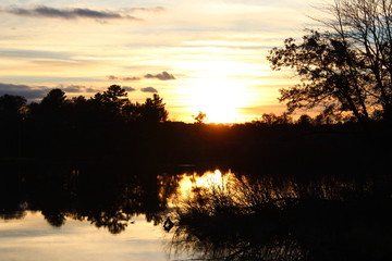 beautiful sunset in Wisconsin