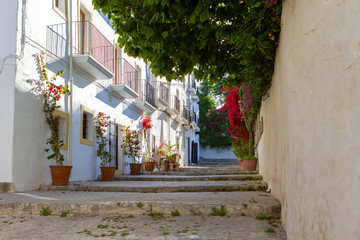 Gasse in Ibiza Stadt - Eivissa