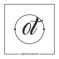 Initial Letter OT Logo Template Design Vector Illustration