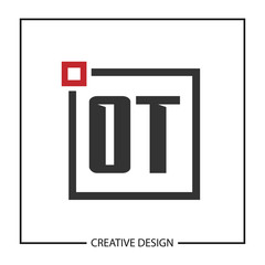 Initial Letter OT Logo Template Design Vector Illustration