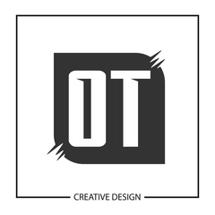 Initial Letter OT Logo Template Design Vector Illustration