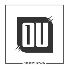 Initial Letter OU Logo Template Design Vector Illustration