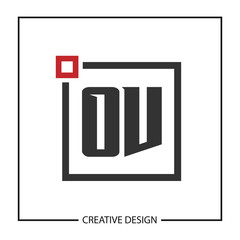 Initial Letter OV Logo Template Design Vector Illustration