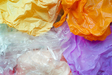 Fototapeta premium Colorful plastic bags