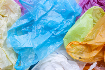 Fototapeta premium Colorful plastic bags