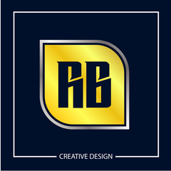 Initial Letter RB Logo Template Design Vector Illustration