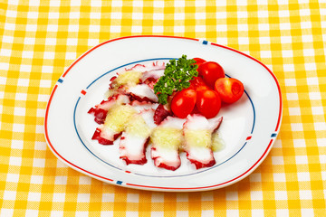 蛸のカルパッチョ