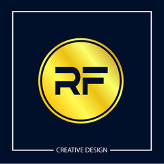 Initial Letter RF Logo Template Design Vector Illustration