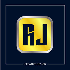 Initial Letter RJ Logo Template Design Vector Illustration