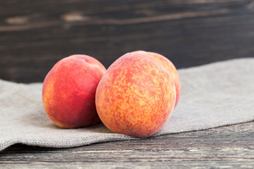 red and juicy peaches