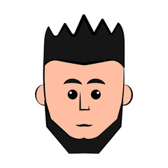 Isolated hipster avatar image. Vector illustration design