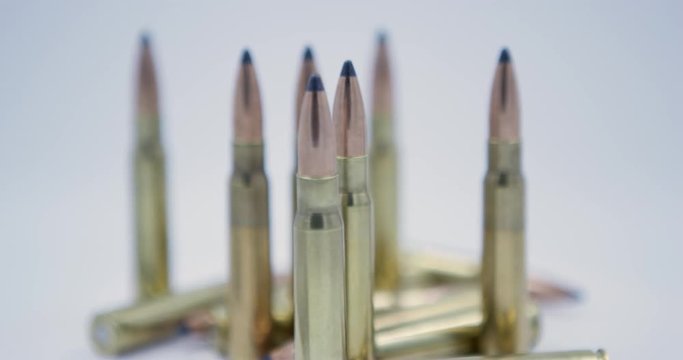 8mm Mauser bullets close up