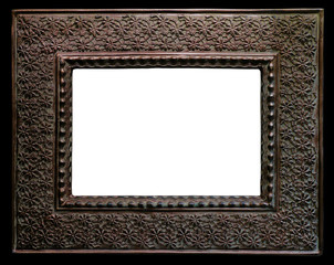 Antique frame with blank picture