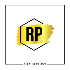 Initial Letter RP Logo Template Design Vector Illustration
