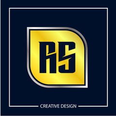 Initial Letter RS Logo Template Design Vector Illustration
