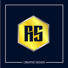 Initial Letter RS Logo Template Design Vector Illustration