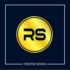 Initial Letter RS Logo Template Design Vector Illustration