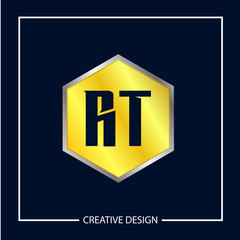 Initial Letter RT Logo Template Design Vector Illustration