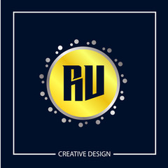 Initial Letter RV Logo Template Design Vector Illustration