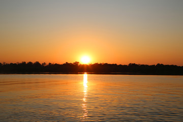 Sunrise over Zambezi River