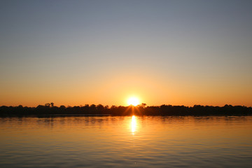 Sunrise over Zambezi River
