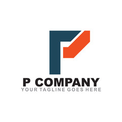 P letter logo design vector template