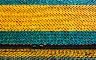 roof temple closeup background pattern