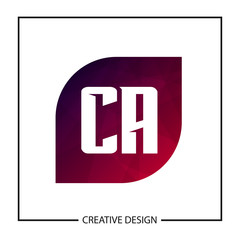 Initial Letter CA Logo Template Design Vector Illustration